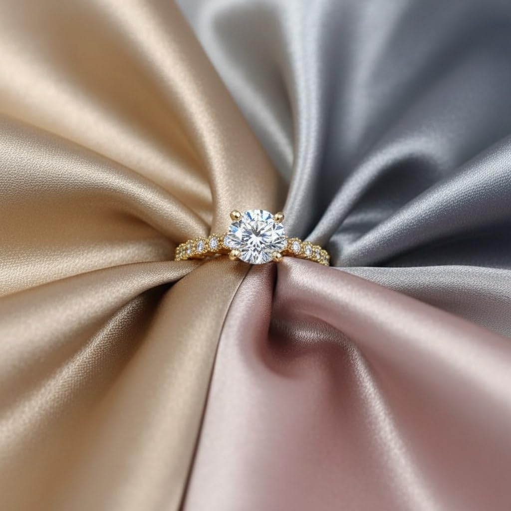 Round Diamond Engagement Ring in 14K Gold (0.70 cttw) (I1-I2 Clarity)