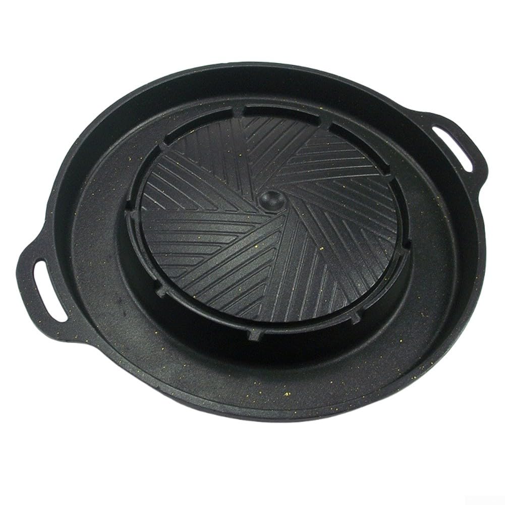 Accessorio da campeggio per fornelli a gas portatili con piastra grill per barbecue con rivestimento modificato e vassoio per grasso per una migliore esperienza di cottura all'aperto