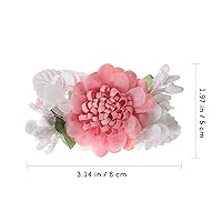 Vista 3 de Beaupretty 9 pinzas para el pelo de flores simuladas con diseño floral, accesorios de estilo bohemio para mujeres y niñas, fiesta diaria en la playa