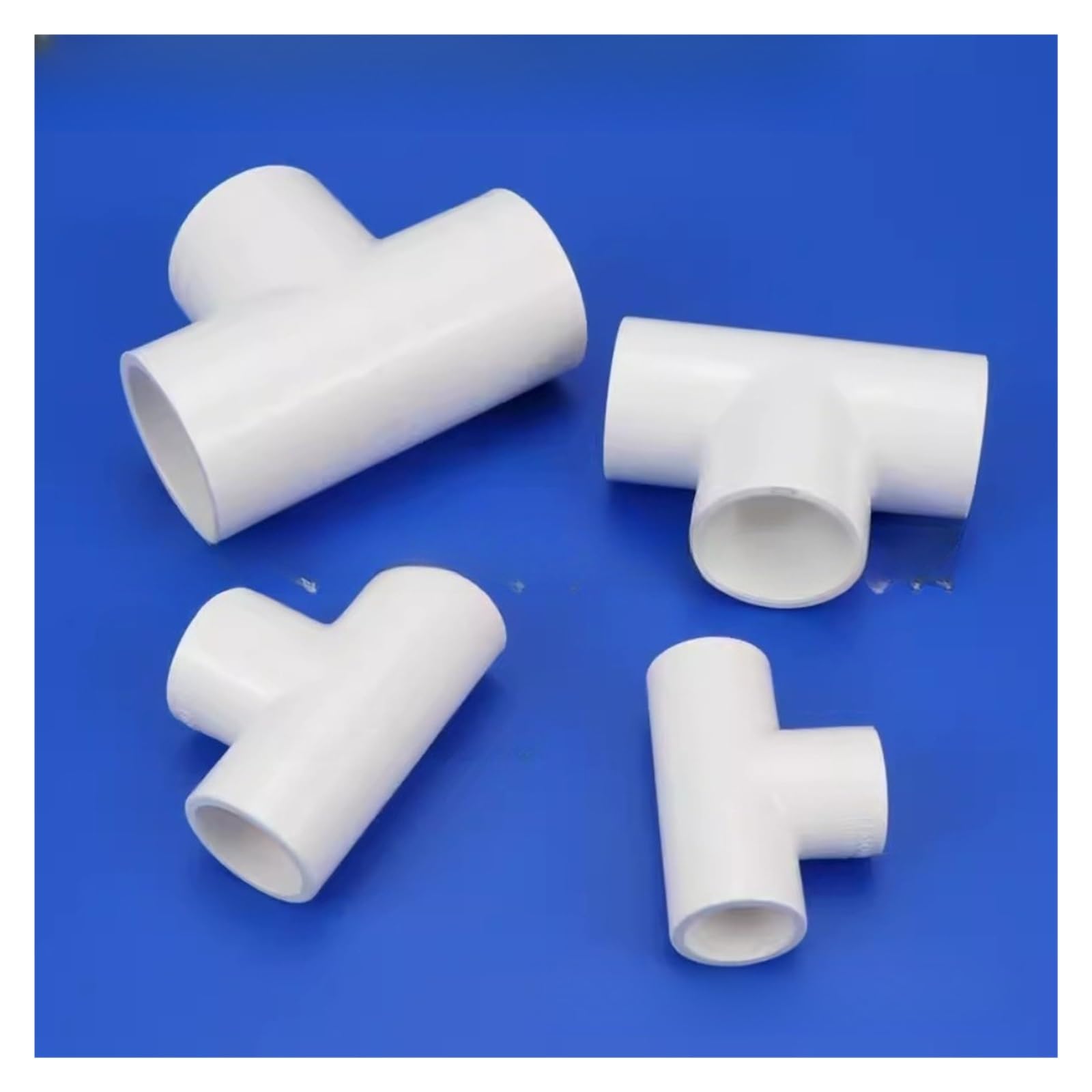 Séparateur de tuyau, Connecteur de tuyau en PVC, coude droit, Joints croisés, adaptateur d'eau for la plomberie domestique, 1 pièce(40 mm)