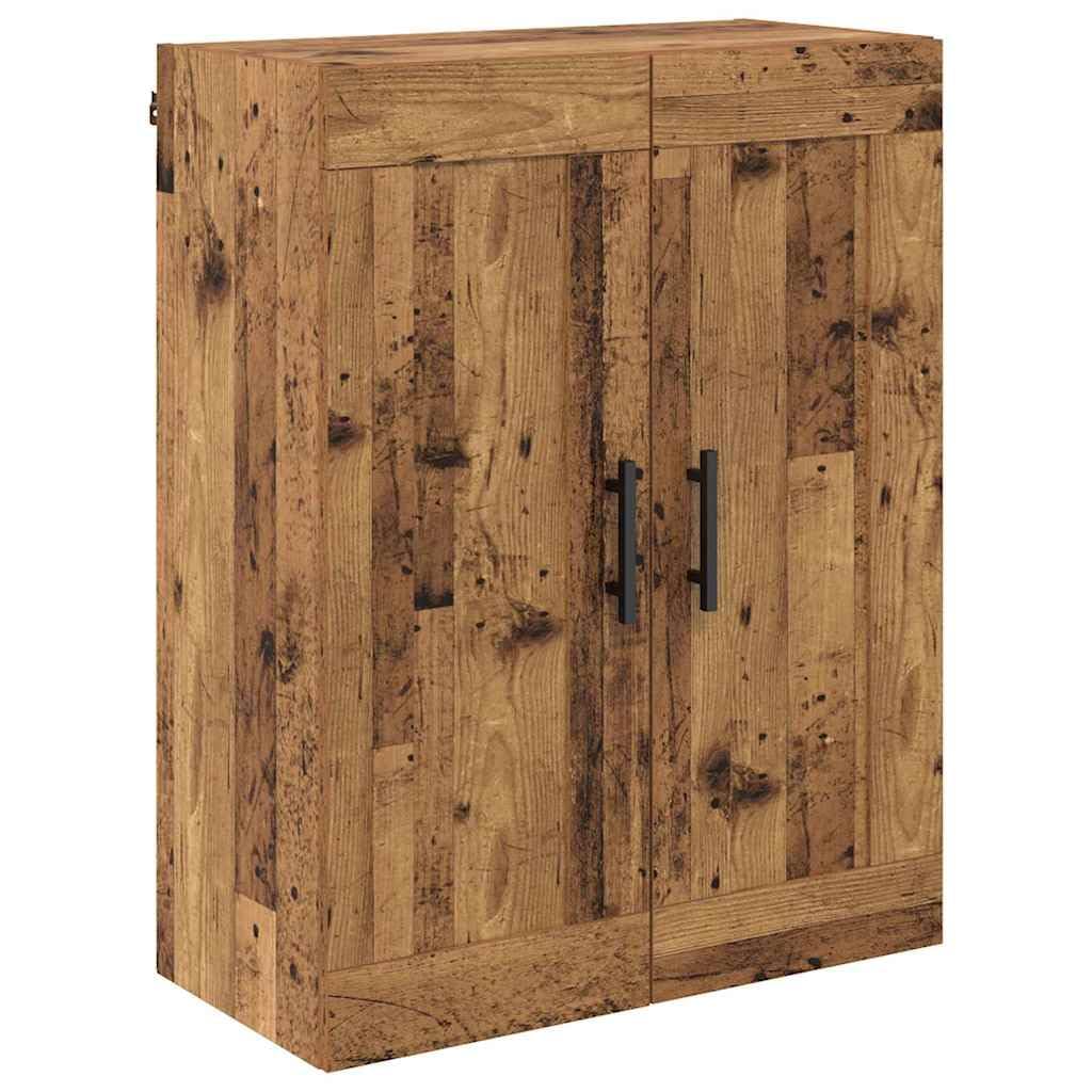 SYDE Credenza alta 2 unità legno 69,5 x 34 x 180 cm | Ante con cerniere, maniglie in metallo nero, ripiani, gambe quadrate, montaggio facile