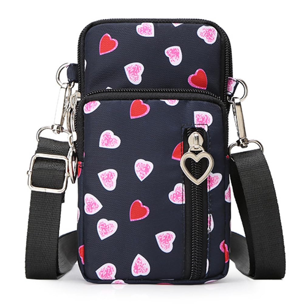 JANKS Small Crossbody Bag for Women - Mini Phone Purses with Crossbody Strap and Wallet - Nylon Arm Bag