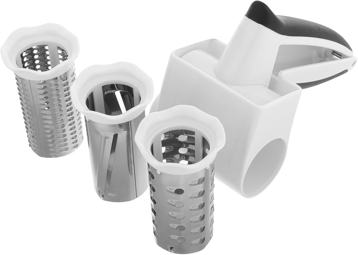 IMIKEYA Smooth Operation Cheese Grater Kitchen Tool for Cheese Nuts Hand Crank Space Efficient Quick Chopper IMIKEYA Smooth Operation Cheese Grater Kitchen Tool for Cheese Nuts Hand Crank Space Efficient Quick Chopper