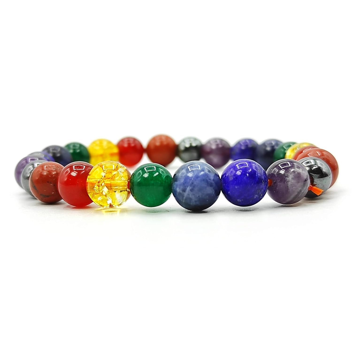 Life Yantraa Seven Chakras Bracelet for Men & Women | Natural & Original Gemstone | Energized | 8 mm beads| Stretchable (B0D58G9ND9) Amazon Price History, Amazon Price Tracker