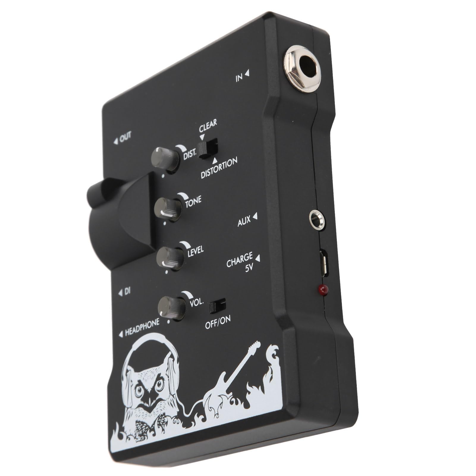 Kopfhörerverstärker Kompakter Wiederaufladbarer Tragbarer PreStage DI-Trainer mit XLR-Ausgang für Musiker und Audiophile 3,1 X 4,5 X 1, Zoll (Gitarre)