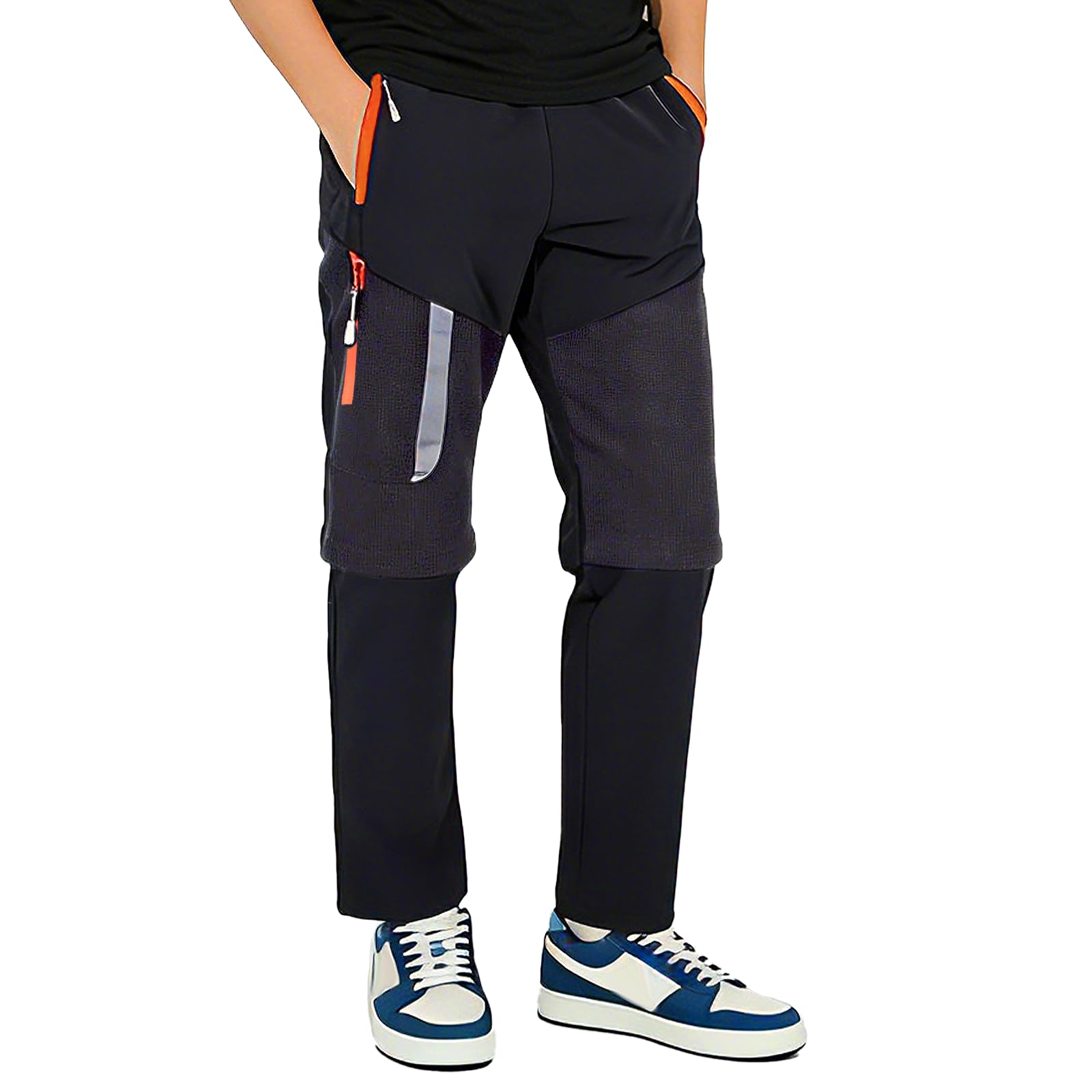 SUKUTU Pantalon 2 en 1 zippé pour garçons et Filles Pantalon de randonnée d'été Convertible Séchage Rapide Short léger pour activités de Plein air