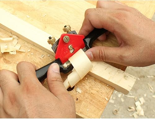 Miniatura 6 de Swpeet Afeitado de radios ajustable de 10 pulgadas con base plana, herramienta de mano de hoja de metal perfecta para manualidades de madera y