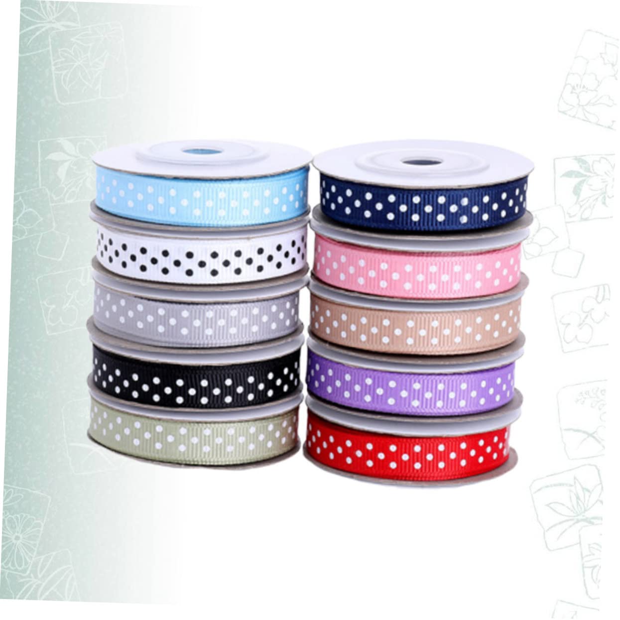 30rollos Cinta De Ribete De Puntos De Yards Mixtos Para Decoración De Manualidades y Embalaje De
