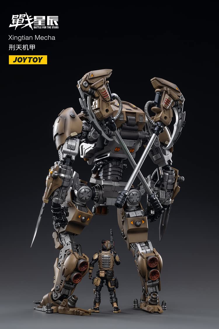 【中古美品】1/18 JOYTOY 暗源　星辰の戦いシリーズ 重鎌の刑天 Amazon | [ToyBase] JOYTOY 戦星辰 1/18 Xingtian Mecha 刑天 人型