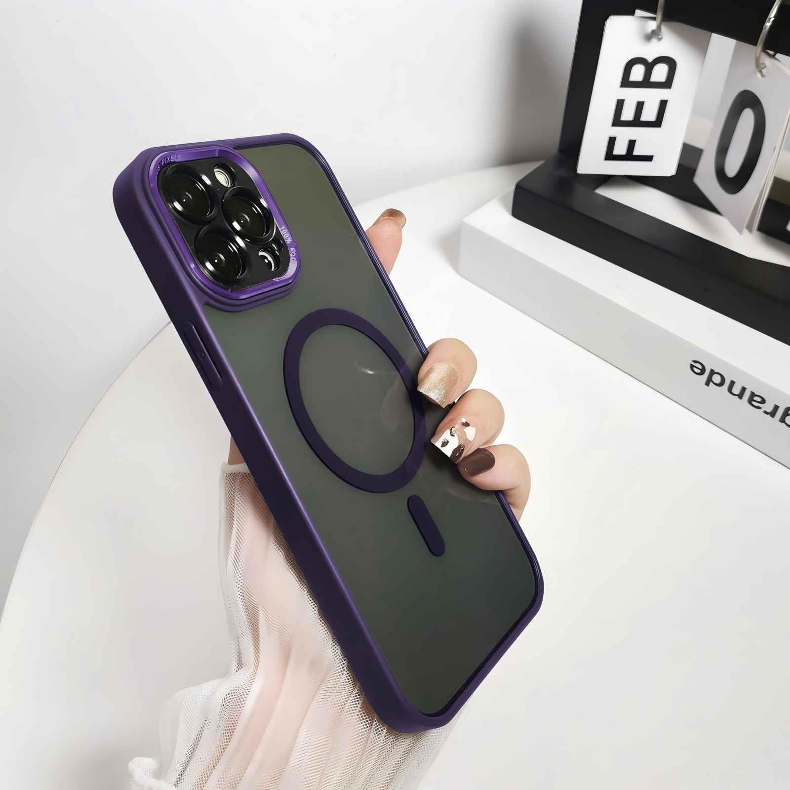 SNZ Magnetic Case for iPhone 15 Pro, Mobile Phone Case Compatible with MagSafe, iPhone 15 Pro Case, Shockproof - Image 2