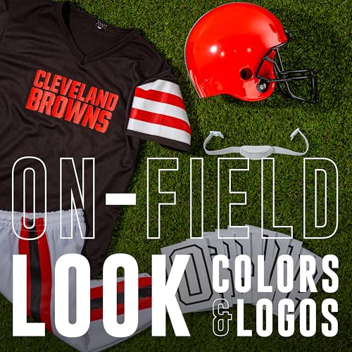 image for Franklin Sports Cleveland Browns Kids NFL Uniform Set - Youth NFL Team