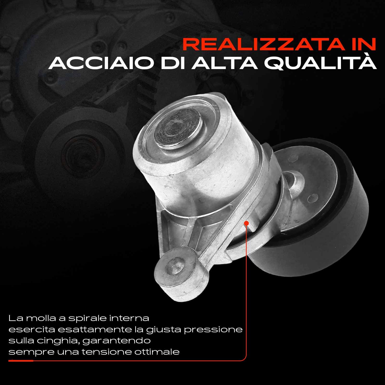 Frankberg Puleggia Guida a Rulli Diesel Compatibile con Berlingo Multispace B9 1.6L 2008 I CU 1.6L 208 I CA CC 1.6L C3 II SC 1.6L Partner Tepee 1.6L Replace# 9677279580