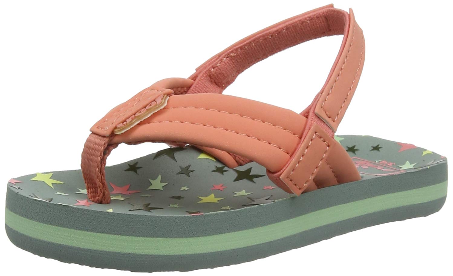 Reef Girls' Little AHI Sandal, twinkle star, 4-5 Medium US Big Kid