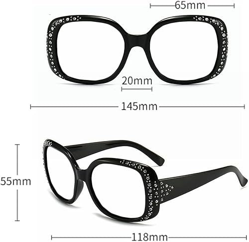 Miniatura 6 de Gafas de lectura fotocrómicas de transición multifocal progresiva para mujer con diamantes de imitación redondos