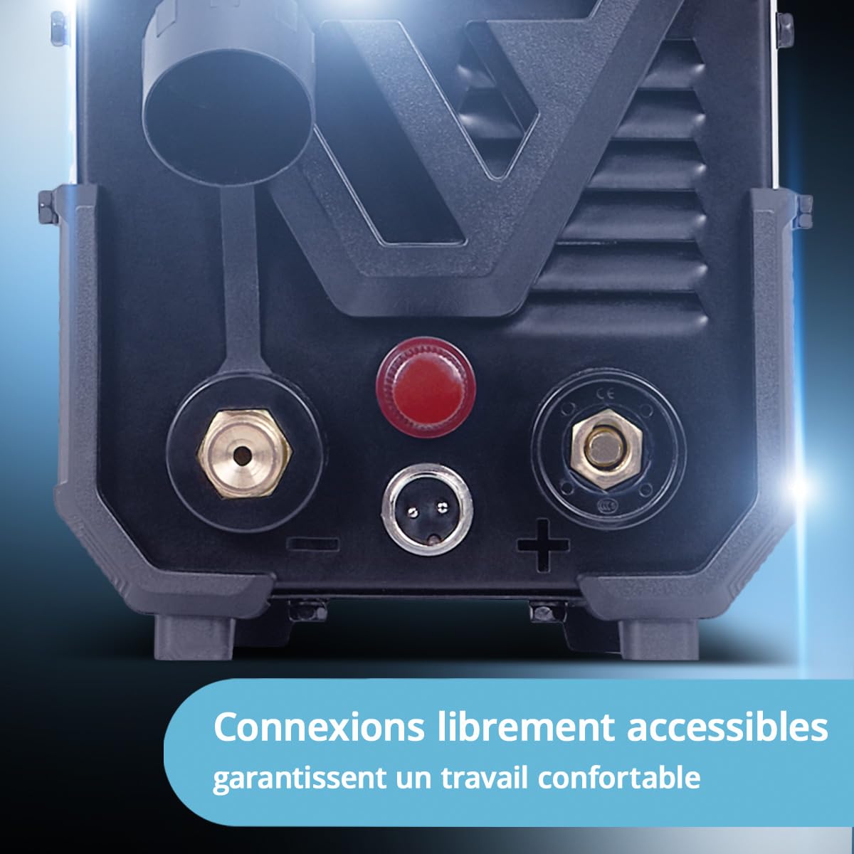 STAHLWERK Découpeur plasma CUT 50 P – Poste de découpe plasma de 15 à 45 A, capacité de coupe jusqu'à 15 mm, Plasma Cutter avec amorçage pilote HF, Smart Cooling, avec de nombreux accessoires