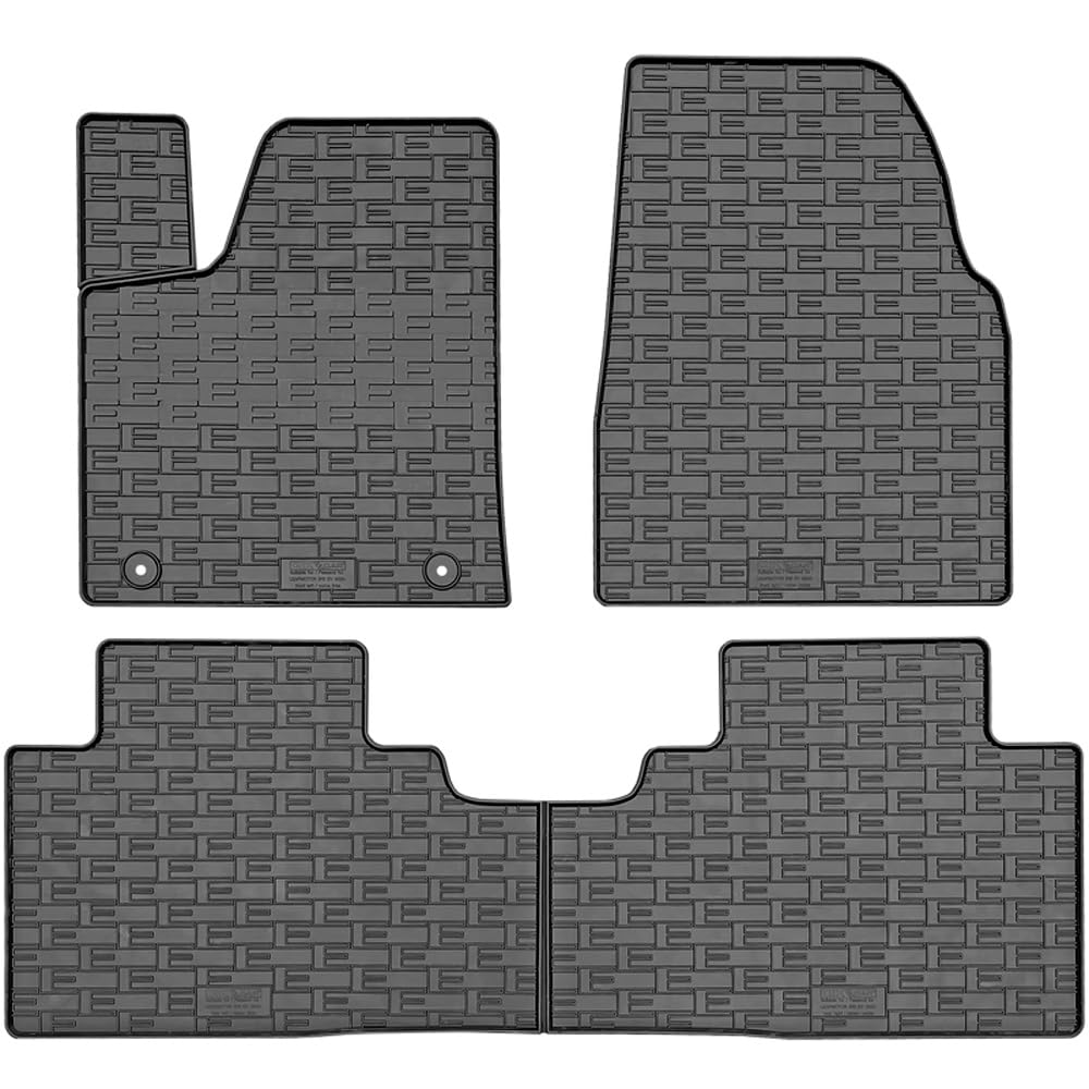 Satz Gummimatten kompatibel mit Leapmotor B10 2025- (3-teilig), Schwarz
