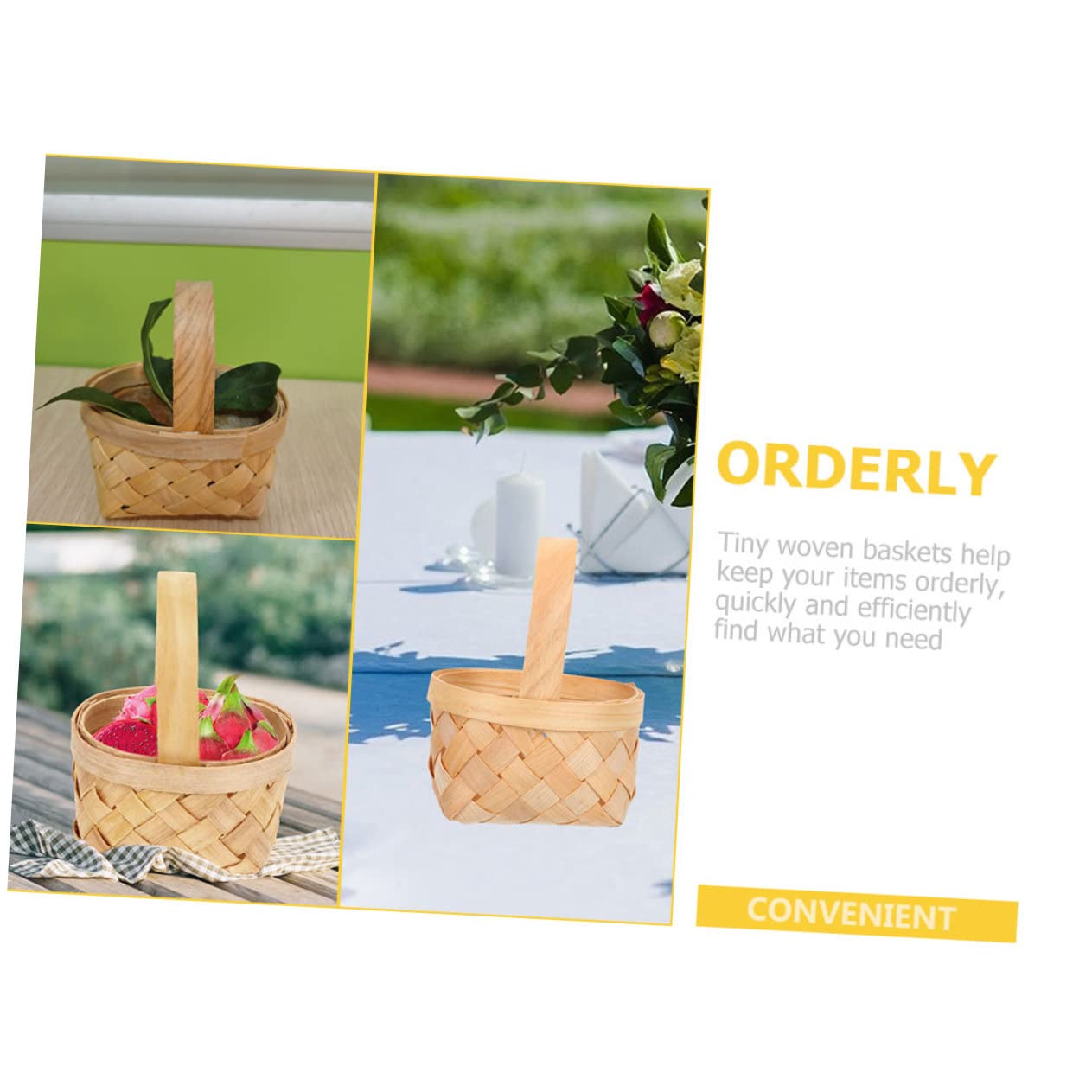 TOPBATHY 25stücke Miniatur Wicker Basket Rustikaler Blumenkorb Für Hochzeiten Partys Und Gastgeschenke Handgefertigte Wäschekörbe