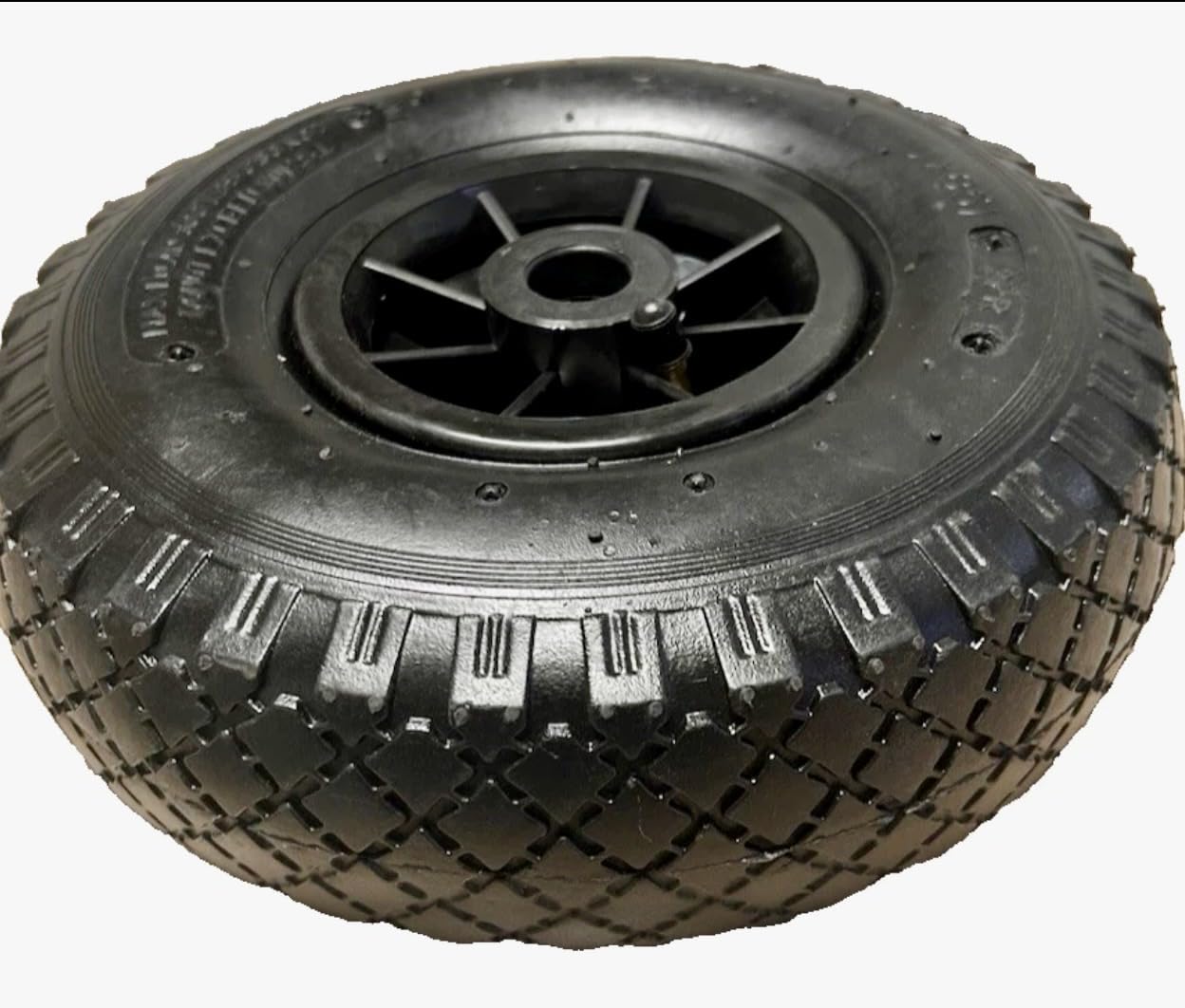 KOVA® 2X Sackkarrenrad LUFTBEREIFT 3.00-4, 260x85mm, Nabe Ø20×75, Reifen mit Schlauch & Rad Sackkarre Bollerwagen Luftreifen Ersatzrad Sackkarren Räder Rollenlager Luftrad Winkelventil Schw/Schw, L