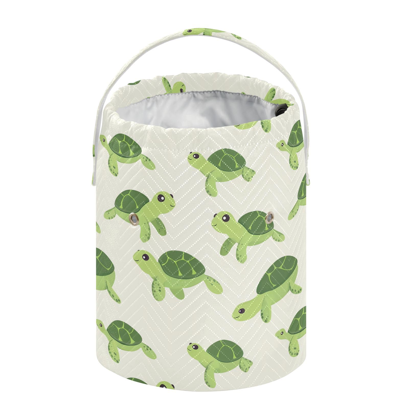 Yarn Storage Bag Small Crochet Bag Knitting Bag Organizer Green Turtle Cartoon Yarn Bags for Crocheting Basket