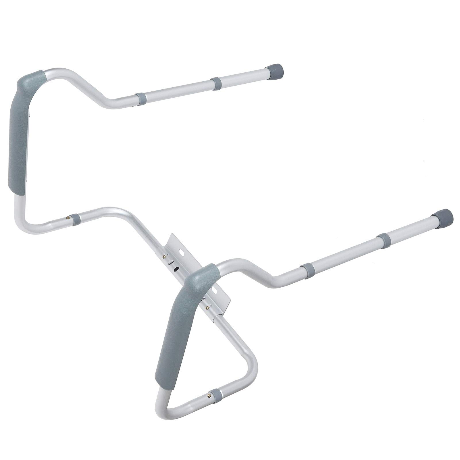 Supporto per alzare il bagno, bracciolo, supporto per WC, telaio per WC regolabile, telai di sicurezza, supporto per WC per anziani, disabili e donne in gravidanza, 135 kg