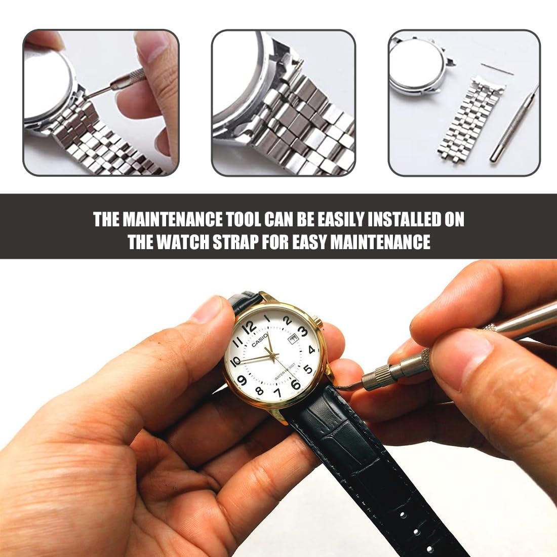 Kit 144 Barre A Molla Per Cinturini Orologi - Argento Con Strumento Di Rimozione - 8-25mm - Foto 3