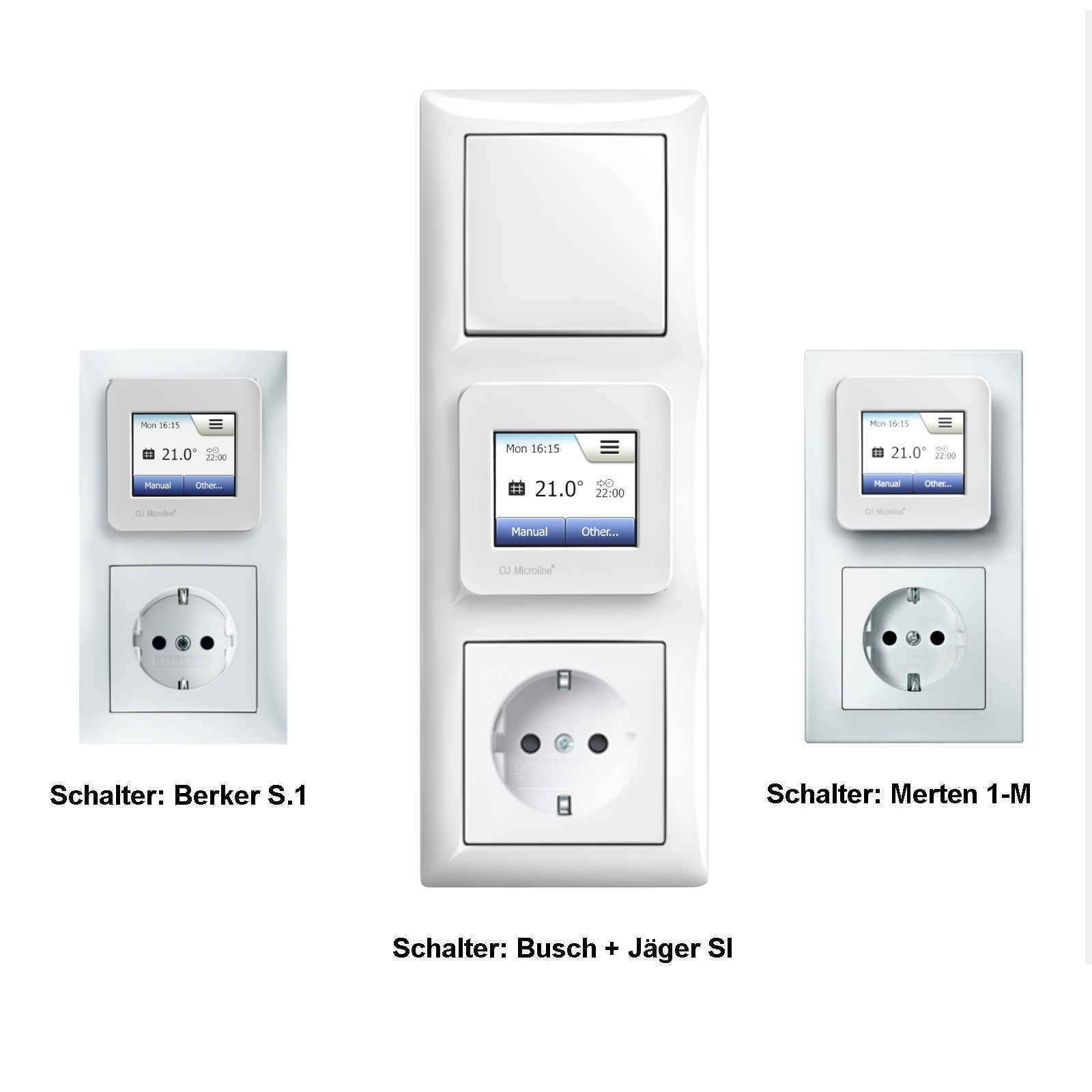 OJ Electronics OWD5 Termostato Digital WiFi Touch - Controlador de habitación empotrado Termostato de habitación para calefacción por suelo radiante eléctrico o controlado por agua - Control por