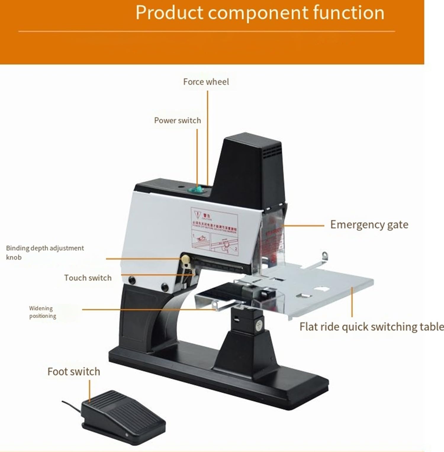 Cucitrice Manuale Elettrica Rapida, Spillatrice Ufficio, Cucitrice Per Libri, Cucitrice Per Libri Con Pedale, Pinzatrice Cucitrice Elettrica Per Impieghi Pesanti, Cucitrice Per Opuscoli
