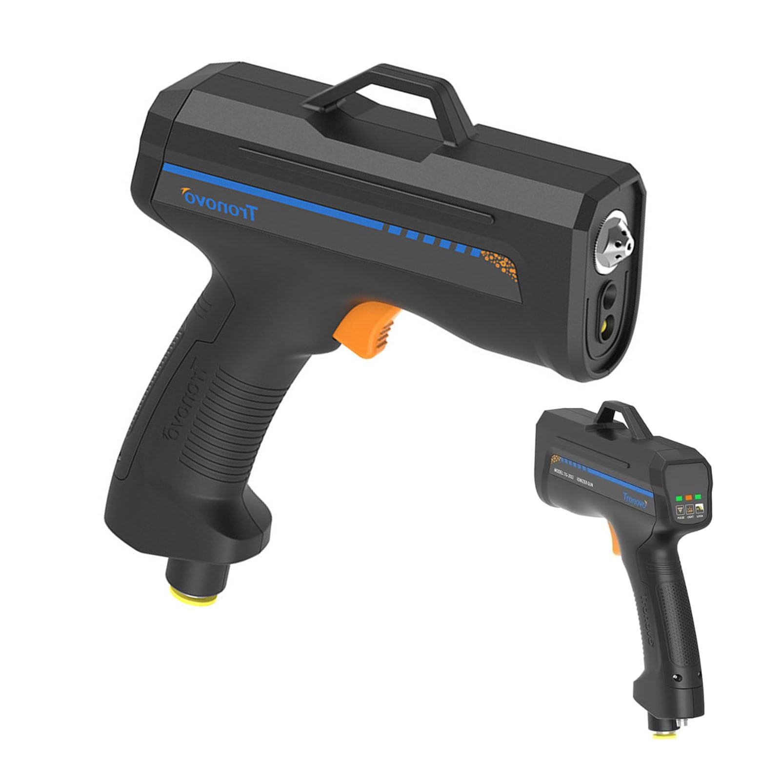 Bezprzewodowy elektryczny antystatyczny jonizujący pistolet powietrzny︱Ręczny antystatyczny pistolet czyszczący︱Jonizujący pistolet powietrzny z lampką wykrywającą kurz︱Ręczny eliminator ładunków