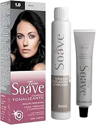 Coloração Capilar Tonalizante Sem Amônia Tono Soave Capelli (1.0 Preto)