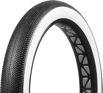 Vee Tire 20x4.0 White Wall Bike Tire. Speedster E-Bike 50 Capable with Multi Purpose Compound and B-Proof Armid Belt Puncture Protection, Folding Bead and Tubeless Ready.