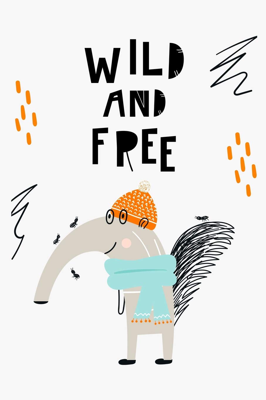 Anteater Notebook: Blank Lined Journal, Softcover (6x9 inches) with 120 Pages