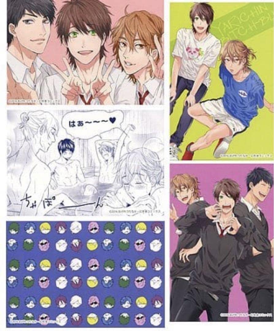 ヤリチン☆ビッチ部　キャラ福くじ　E賞　ポストカード　コンプリートセット Amazon.co.jp: ヤリチンビッチ部 キャラ福くじ ポストカード : 文房具