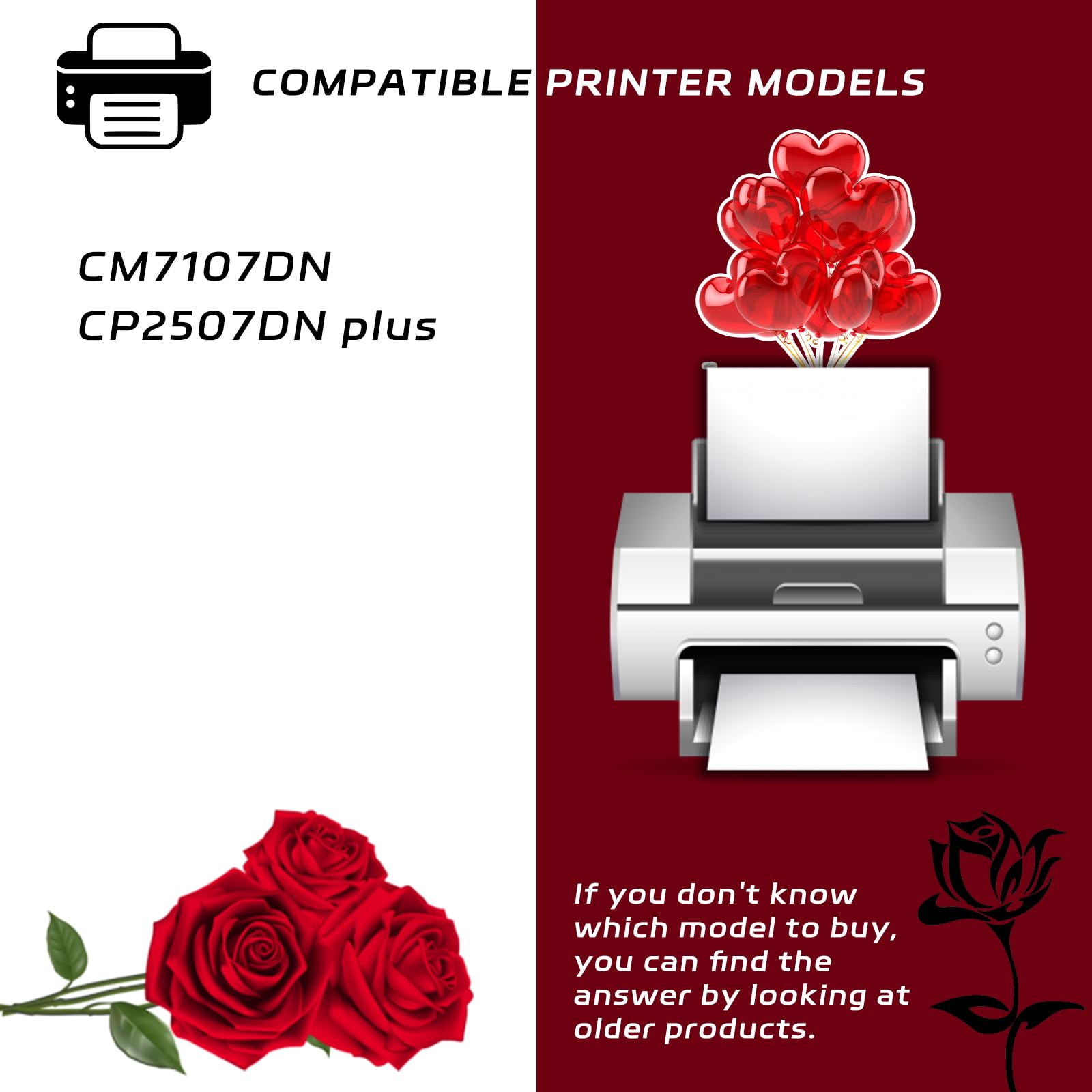 CDO-310 Developer Unit Compatible for Pantum CM7107DN CP2507DN Plus Printers, with Chip, High Yield 225000 Pages, Clear Printing (4-Pack BK/C/M/Y)