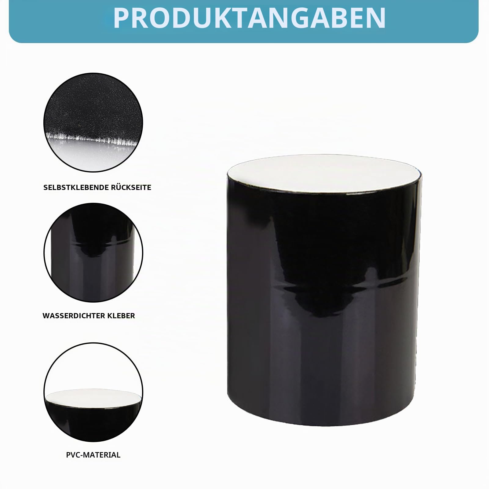 Unterwasser Klebeband, Starkes Premium Wasserbeständiges Klebeband (1,5m) – Universelles Reparaturband für Pools, Zelte, Teiche, Für verlässliche und dauerhafte Reparaturen im Innen und Außenbereich