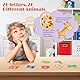 Felly Lernspiele ab 3 4 5 6 7 Jahre, Magnetische Buchstaben und Zahlen für Kinder Junge Mädchen Lernen Geschenk Montessori Spielzeug (26 Stück)
