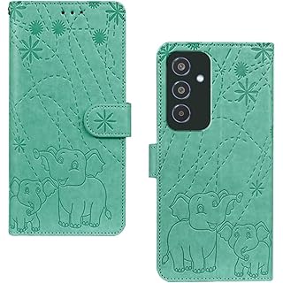 Amazon Basics Galaxy M35 5G Flip Case - Leather Finish - Gre