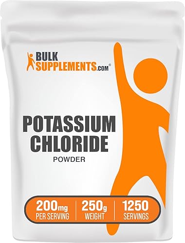 Suplemento de cloruro de potasio puro en polvo Bulksupplements, 1