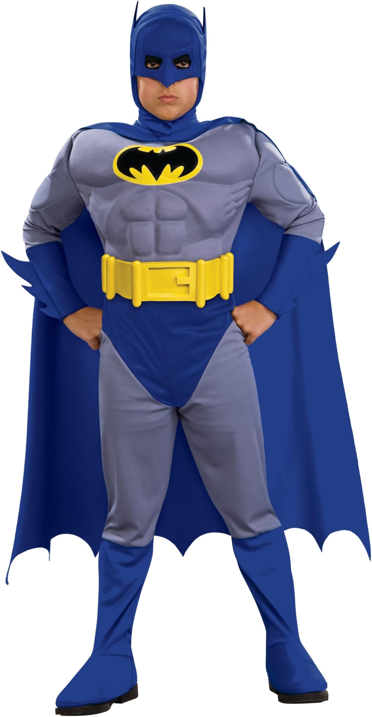 Rubie's Official DC Comics Batman Brave & The Bold Childs Deluxe Costume, Muscle Chest