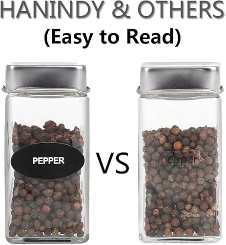 Miniatura 3 de 200 etiquetas impresas para especias que incluyen 160 etiquetas adhesivas impermeables para tarros de especias, 40 etiquetas en blanco para