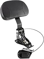 Vista 15 de INNOGLOW Respaldo de conductor ajustable para motocicleta con respaldo para el piloto con patrón de calavera, kit de montaje en brazo negro