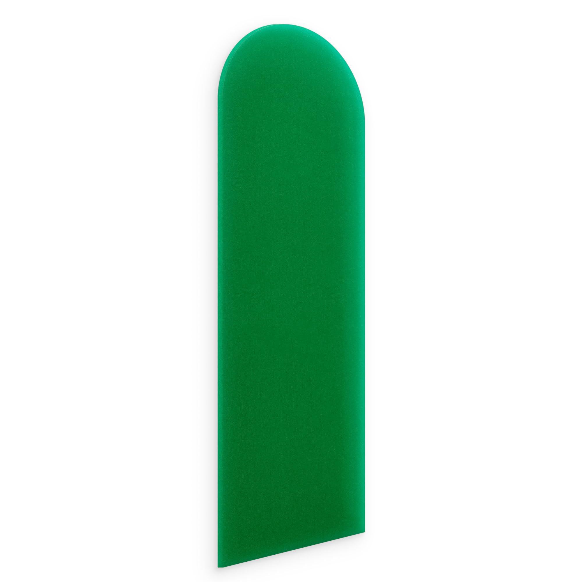 murando - Wall cushion as a headboard for a bed Oval Velvet Premium 80x20 cm - Padded wall panel wall decoration for bedroom living room children's room - green