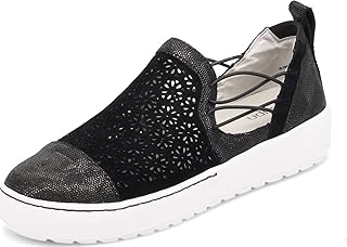 Jambu Womens Erin Perforated Slip On Flats Casual - Brown