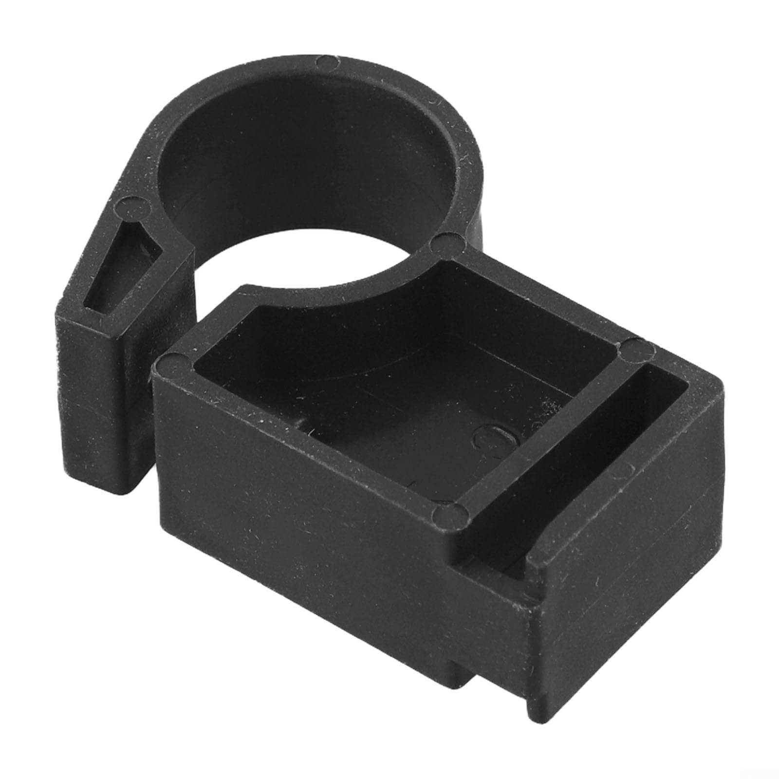 LCD Display Screen Mount Bracket for Exercise Bike, Compatible with 22-25mm Round Tube, Plastic Holder for Stationary Bike Console, Black