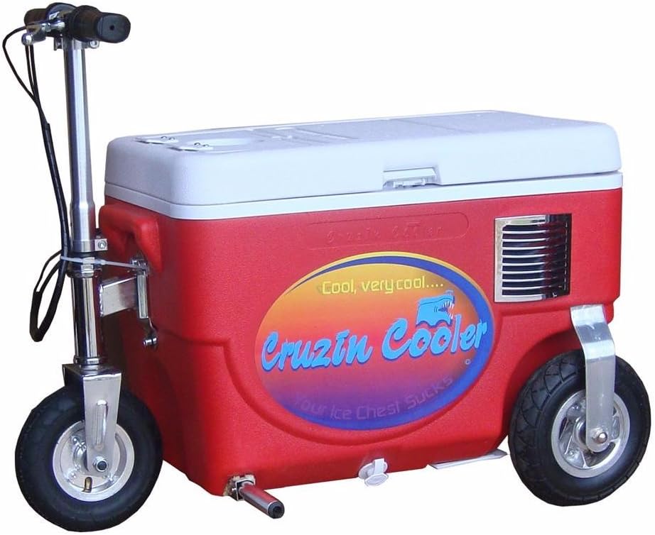 30 Qt. 1000W Scooter Electric Cooler Color: Red