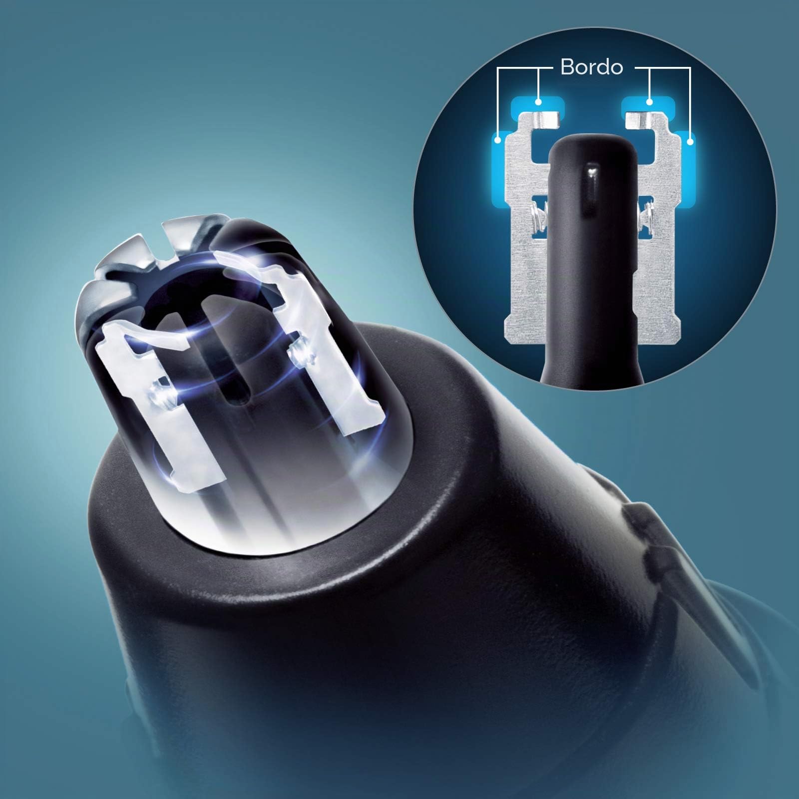 Panasonic Rasoio per corporale ricaricabile da uomo, a forma di coltello, i-Shaper & Rifinitore Wet & Dry per Naso, Orecchie e Sopracciglia, Lama a Doppio Filo
