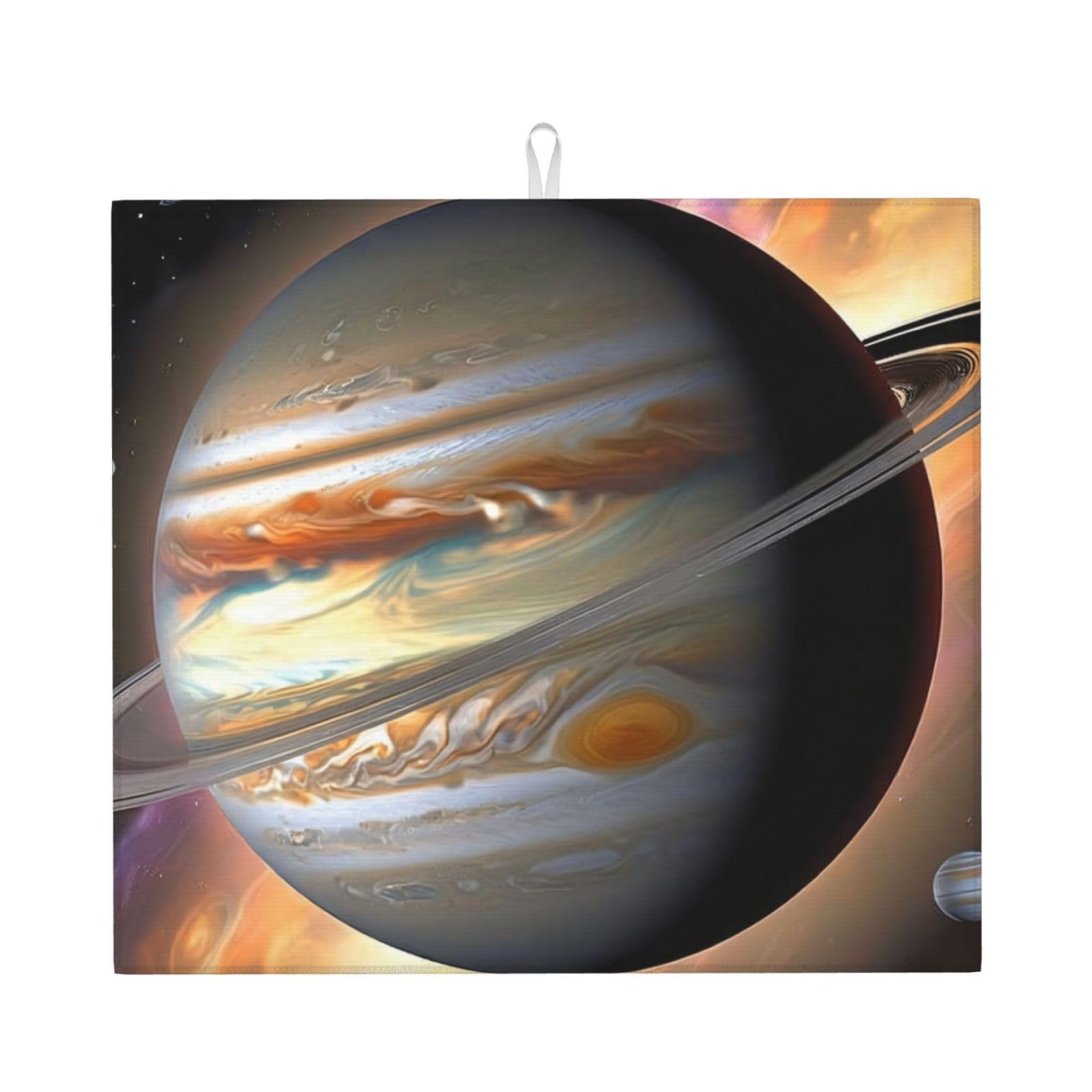 Jupiter Landscape Drying Mat For Kitchen,Middle Is Made Of Composite Sponges,Microfiber Absorbent,Foldable And Hangable For Draining Rack,Baby Bottles Coffee Pads 16x18 Inch