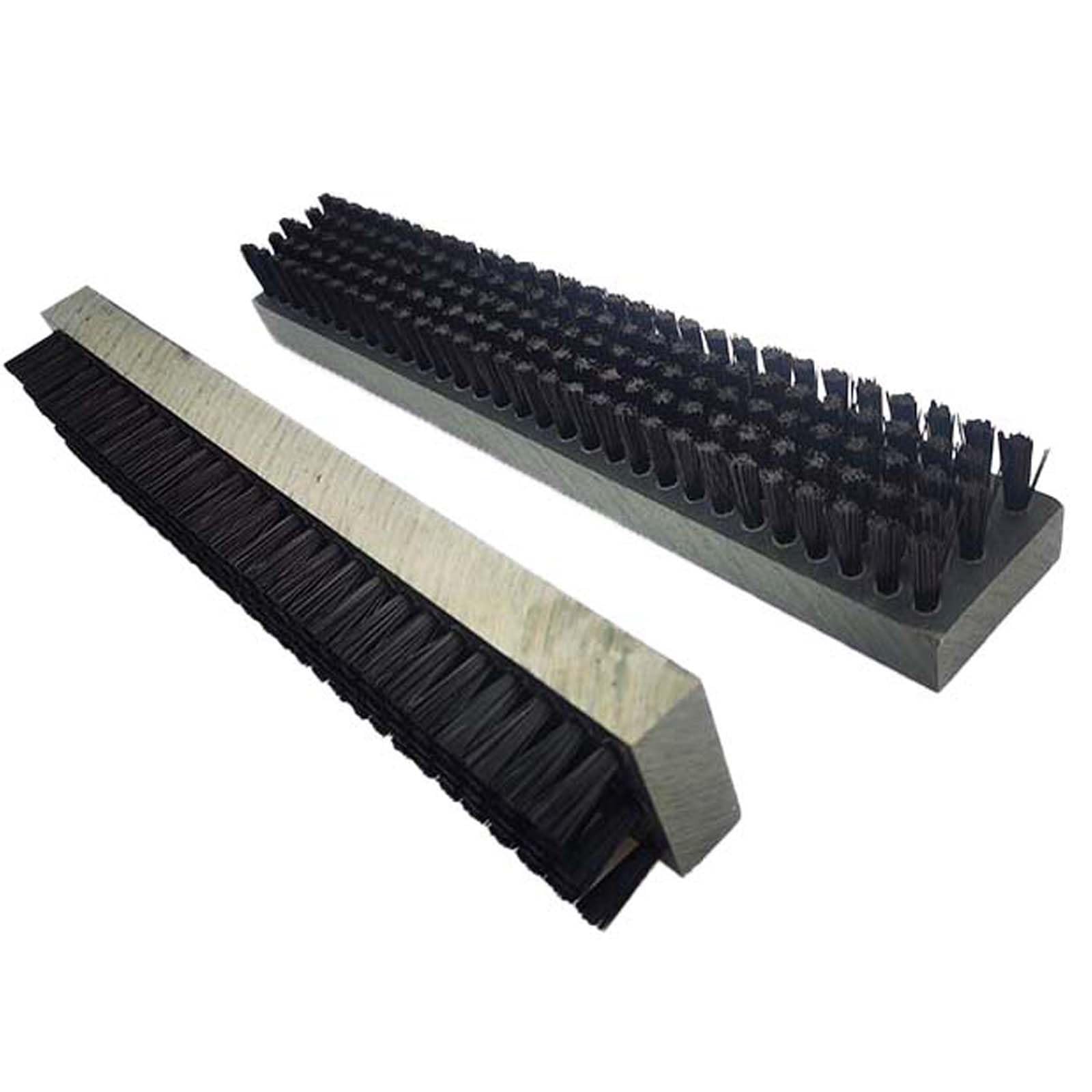 Cepillo de PVC de 2 piezas, cepillo de nailon industrial for limpieza de polvo de plástico, cerdas largas y suaves, cepillo de placa de polipropileno, cepillo de tres filas de lana.(800*30mm)