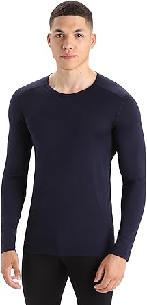 Icebreaker Merino Men's Mens 200 Oasis Ls Crewe, Midnight Navy, L