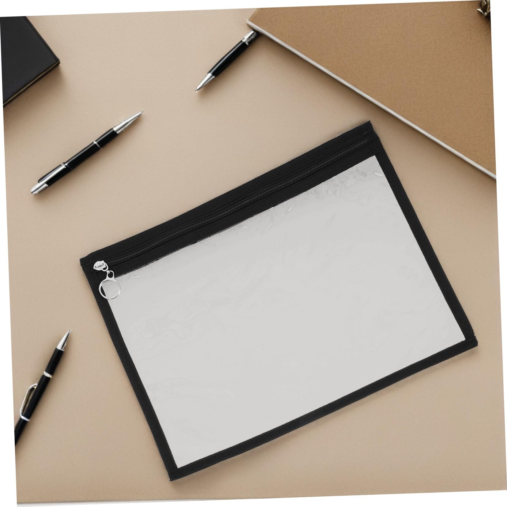 iplusmile 12pezzi Sacchetti Trasparenti Cerniera in Pvc Borse Organizer Per Documenti e Cosmetici Impermeabili e Pratici Per Uso Quotidiano e Viaggio