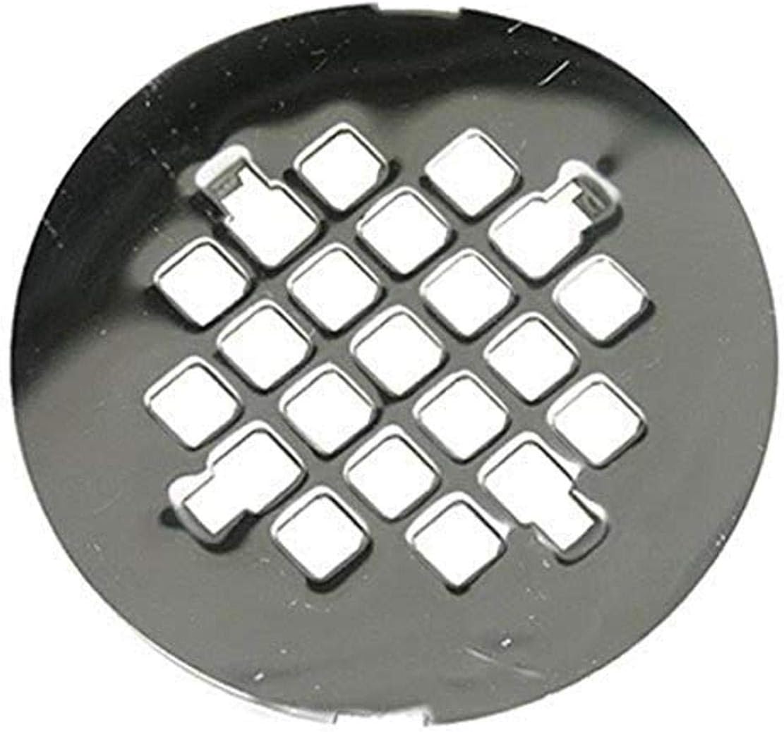 LASCO 03-1355 4-1/4-Inch Snap In Style Shower Drain Grate, Chrome Plated